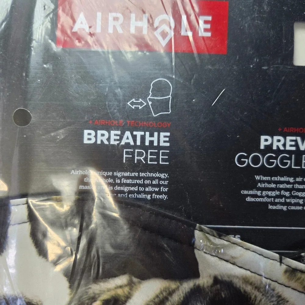 Airhole Softshell Facemask Standard 2 Layer Dogs Print S/M AHS12L-DOGS-SM